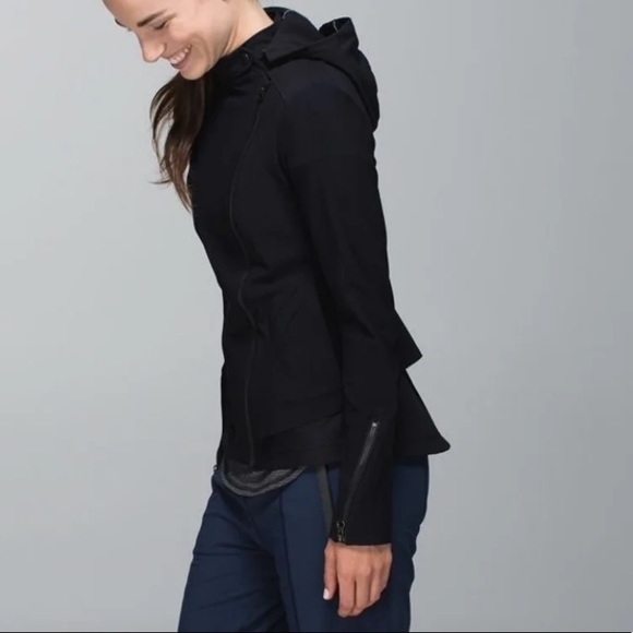 lululemon athletica Jackets & Blazers - Black Lululemon Bust A Move jacket with peplum back